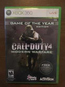 Xbox 360 call of duty 4 modern warfare