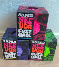 Brand New Sealed Super NeeDoh Fuzz Ball - Jumbo Size (Pink, Purple, Green available)