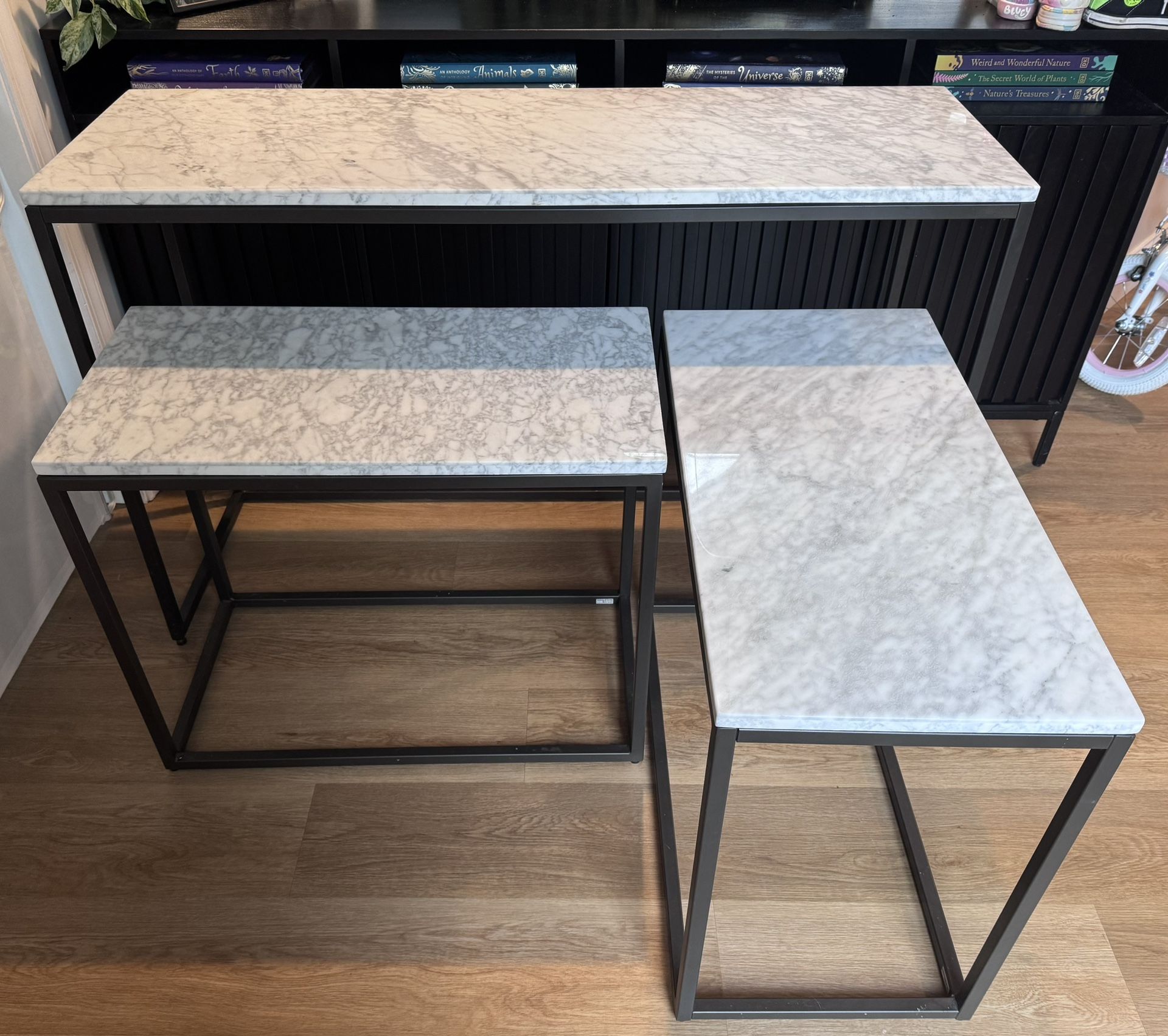Set Of 2 West Elm Marble Tables