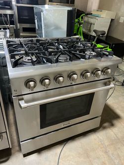 Thor gas range 36 stainless steel