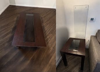 Coffee table and two side tables