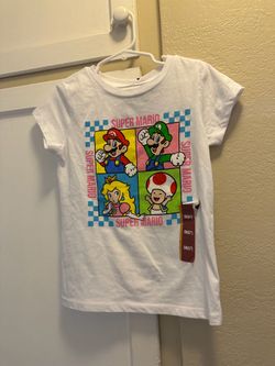 Super Mario Tshirt Little Girls Size 6/7