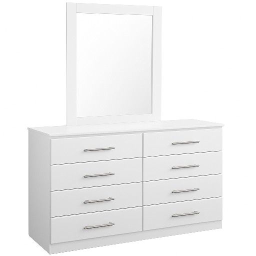 Dresser with 8 drawers + Mirror ⭐️ Cómoda con 8-Gavetas + Espejo《FINANCING AVAILABLE-FAST DELIVERY》