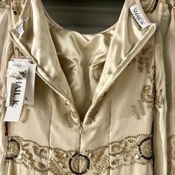 NWTs Shall K. Cocktail, 100% Silk Shell, Wedding, Formal Dress, 6