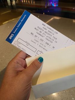 2 tickets to see Kany Garcia 9/7