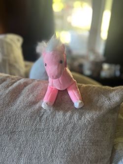 Ty Beanie Baby Frilly Pink Pony Horse Plush Beanbag 2004 Vintage