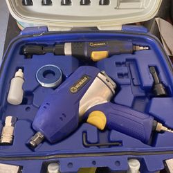 Kobalt 19 PC Air Tool Kit - Hard Case 1/2" Impact Gun 3/8" Ratchet #97857