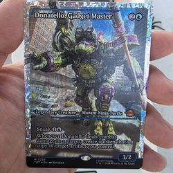 Magic the gathering teenage mutant ninja turtles Donatello, gadget master surge foil.