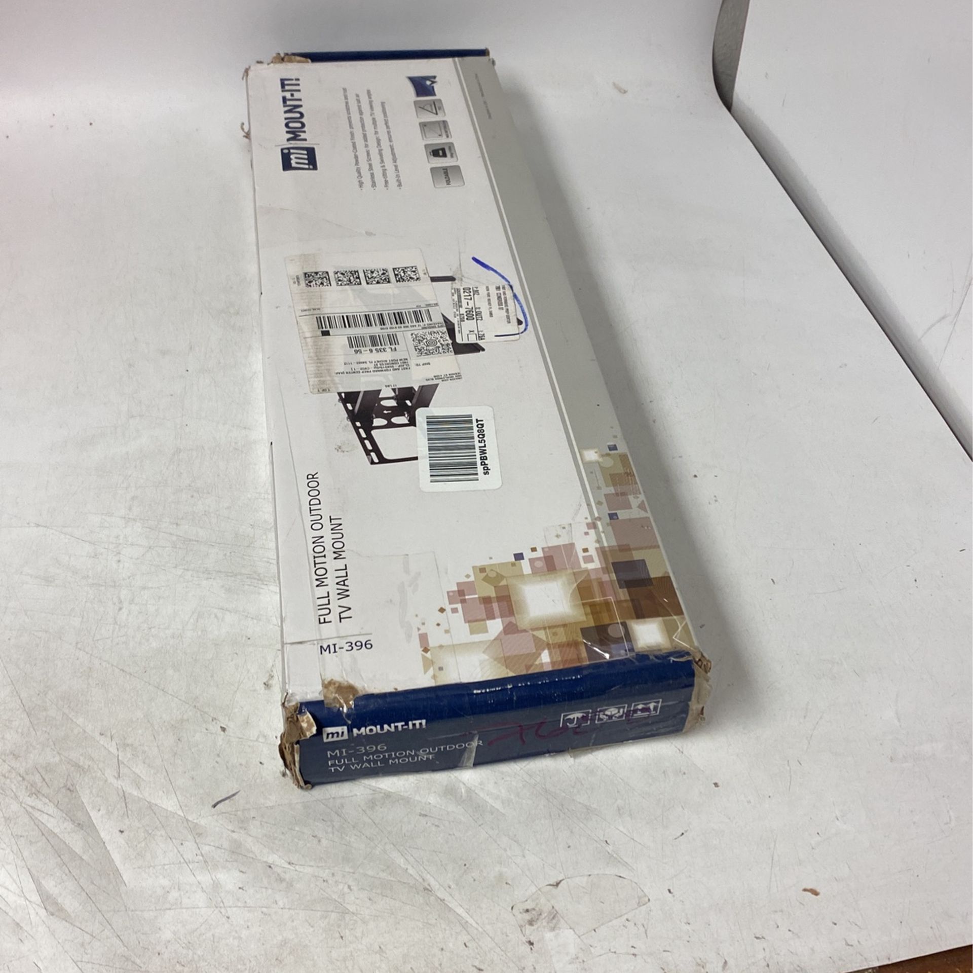 full motion outdoor tv wall mount, open box