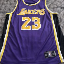 Lebron James Lakers Medium Men’s Jersey. (purple And Gold.)