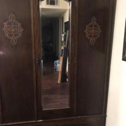 Antique Wardrobe W Original Hardware