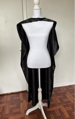 Black cape costume accessory unisex one size