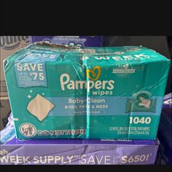 20$ Pamper Wipes 