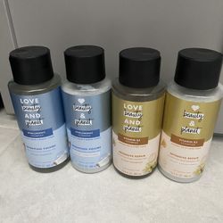 brand new 4 shampoo and conditioner love beauty and planet bundle set