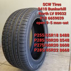 4 New tires P275/60R20 Pirelli Verde as