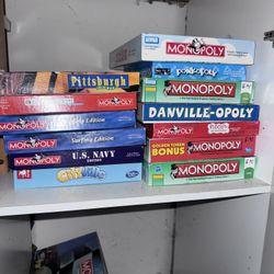 Monopoly Games For Sale $5 Each 