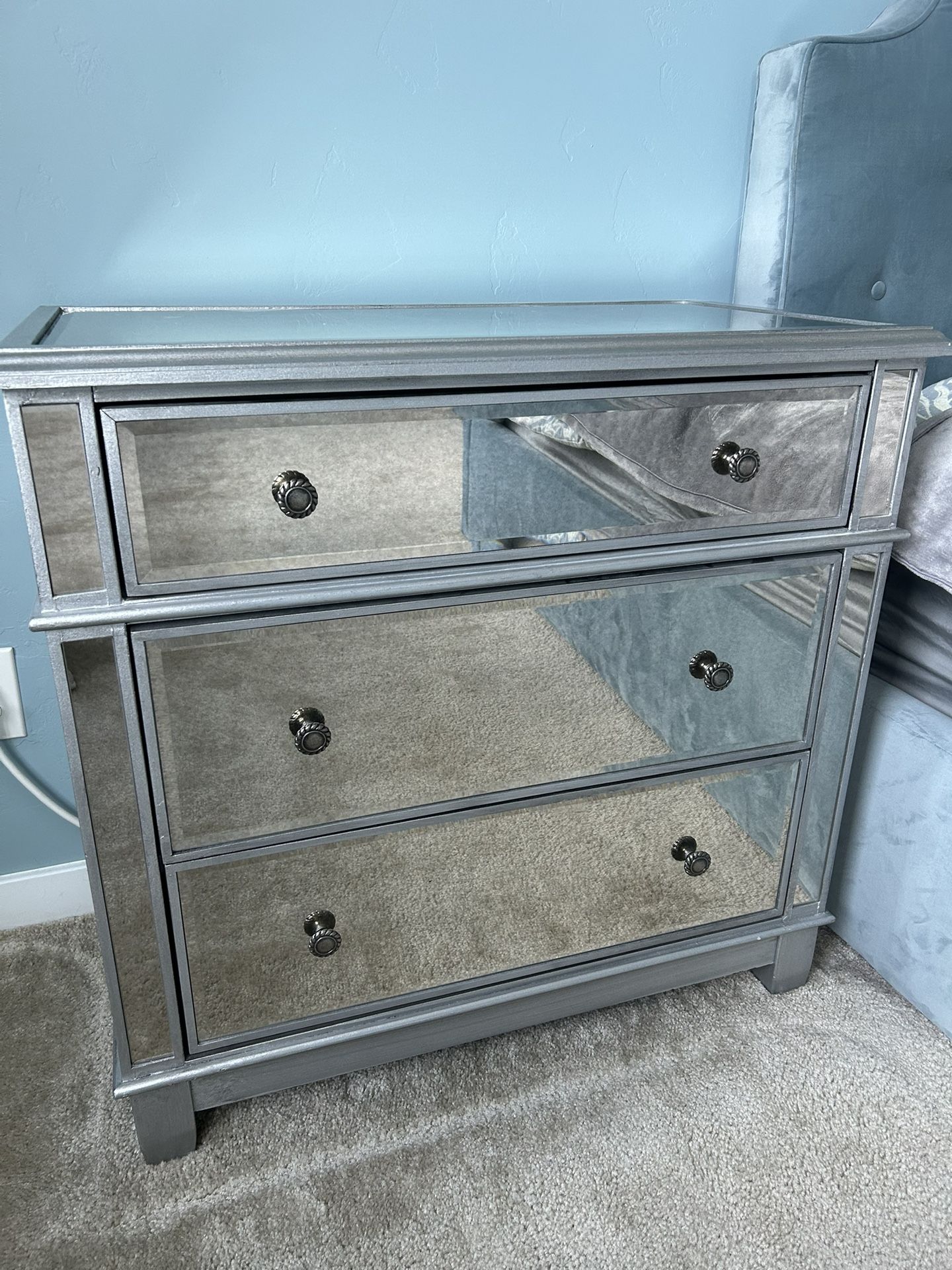 Elegant Hayworth Mirrored Dresser 