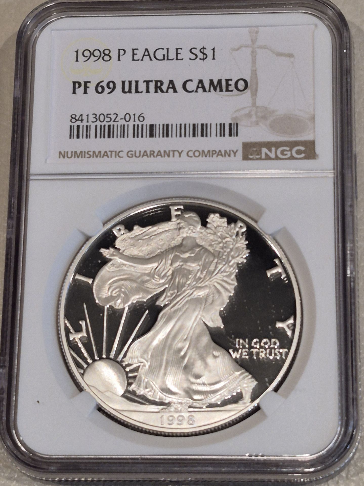 1998-P American Eagle NGC PF 69 Ultra Cameo