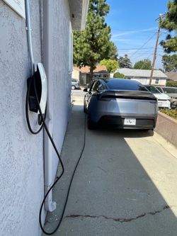 Tesla wall connector EV car charger outlet nema 1450 level 2 installation