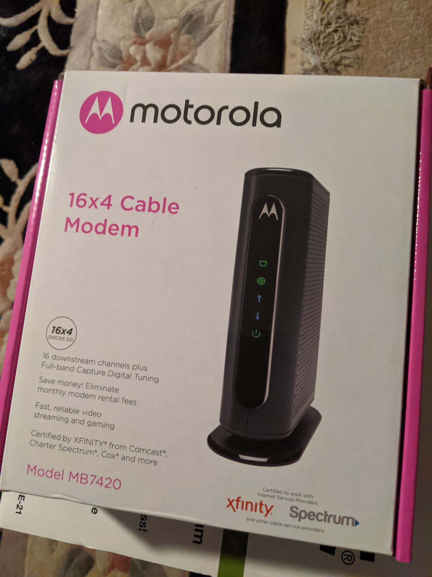 Motorola 16x4 cable modem