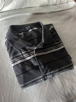 Dark Grey CalTop Striped Shirt