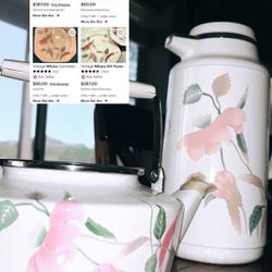 Vintage-but-new Mikasa Porcelain Kettles 