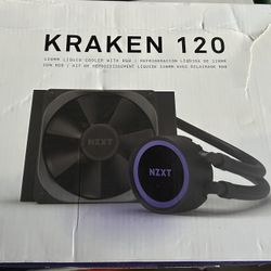 Brand New NZXT Kraken 120 Liquid Cooler – Unopened 