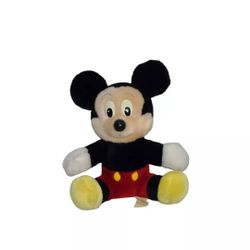 Disneyland Walt  Disney World Mickey Mouse  8" H Plush Vintage Stuffed Animal 