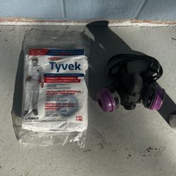 honeywell respirator mask & Dupont Tyvek Coverall with Hood and Boots