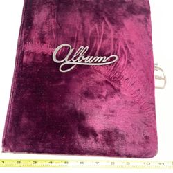 Antique Velvet Album - Old Photographs World War II