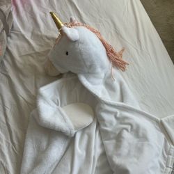 Unicorn Hooded Blanket