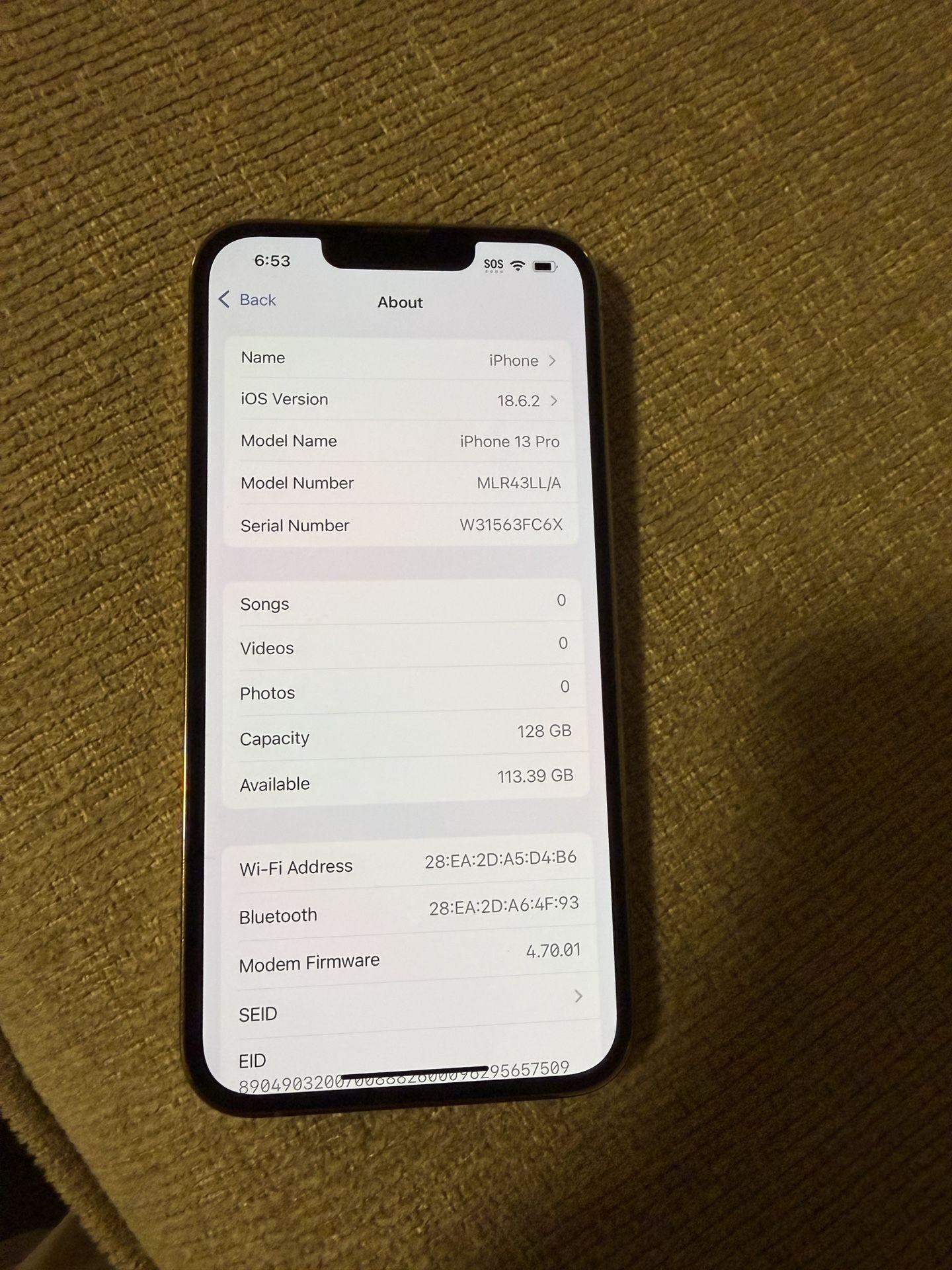 iPhone 13 Pro 128 Gb White Unlocked