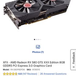 Rx580 Graphics Card