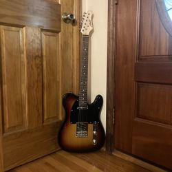 Electric Guitar, Case, & Amp