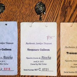 Authentic Mel Fisher "Atocha" Shipwreck Silver Coin Pendant w/ Certificate (COA)