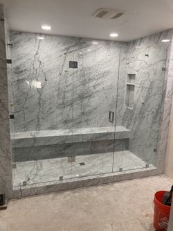 Shower glass doors