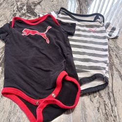 Puma Onesies, Sizes 6-9 Months