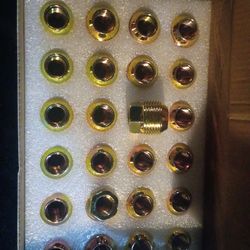 Set of 24 Gold , 14mmx1.5 OEM Factory Wheel