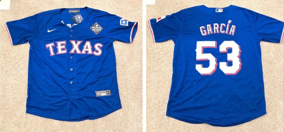 Adolis Garcia Texas Rangers World Series Jersey