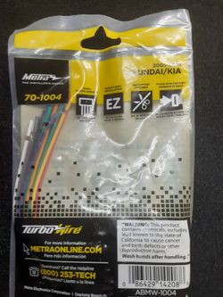 Hyundai And Kia Car Stereo Harness 