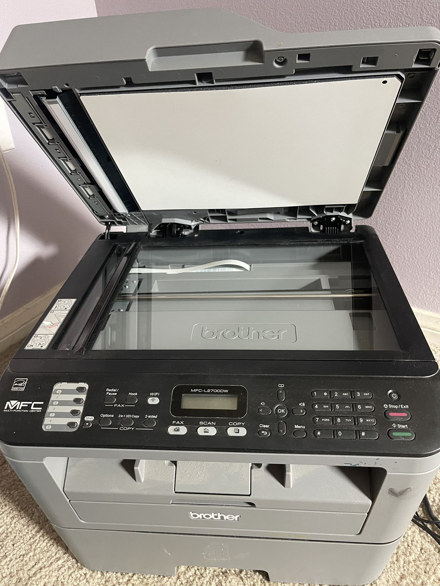 Brother Muti function 3 In 1 Printer, Copier, Scanner With toner cartridge 