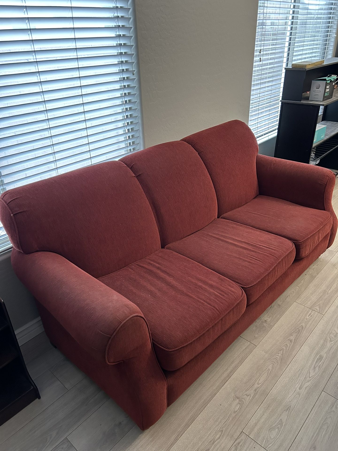 Matching Red Couches