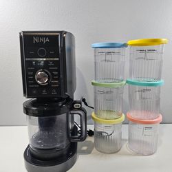 Ninja Creami Deluxe with extra tubs