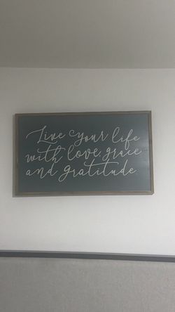 Framed Quote Wall Sign