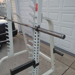Squat rack and bench