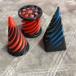 3d Printed Fidget Cone Pyramid