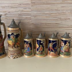 Collectible Vintage German Beer Steins 