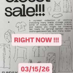 CLOTHES SALE 