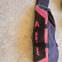 Pink And Black Baseball Bag