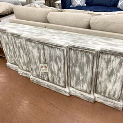 New 80” Console — SOLID WOOD